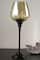 13" Decorative Small Golden Luster Brown Stemmed Votive Candle Holder